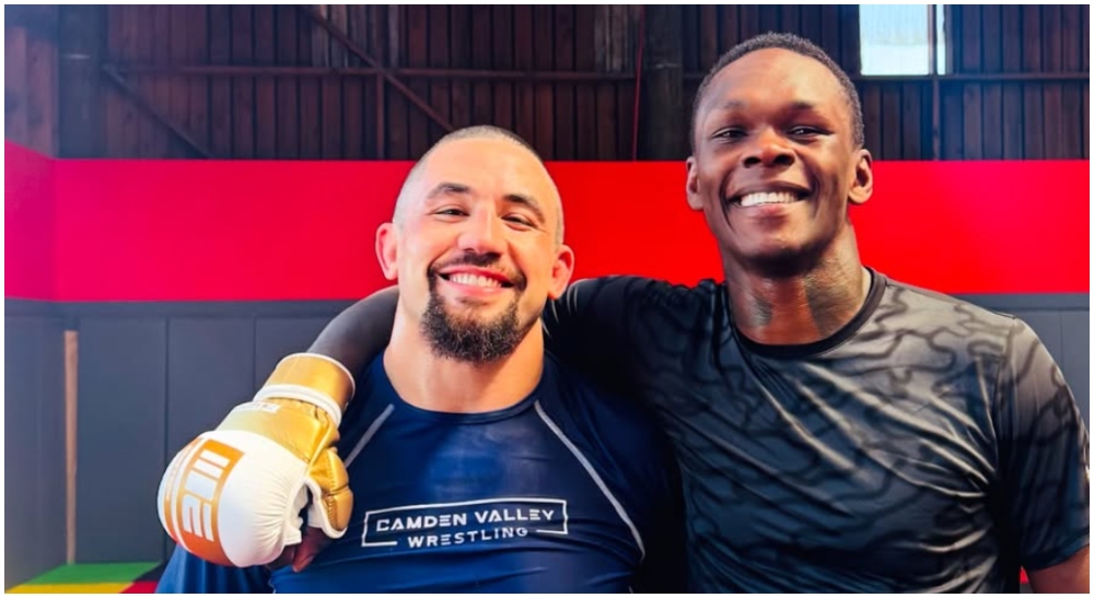 Israel Adesanya s’entraîne avec Whittaker avant l’UFC Fight Night 250